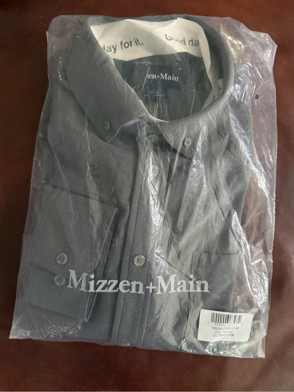 Mizzen+Main Charcoal Button-Front Shirt Jacket